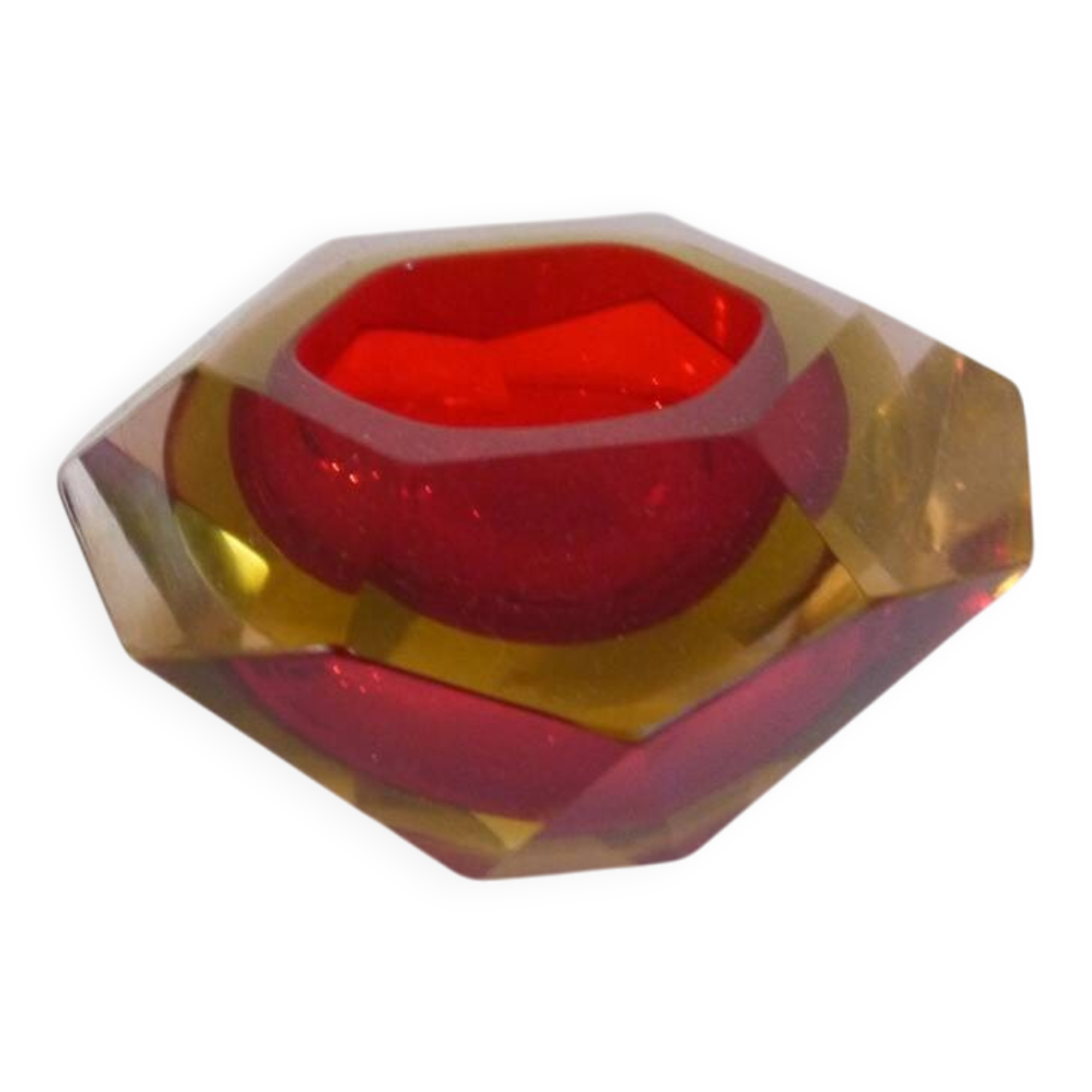 Murano glass ashtray by Flavio Poli