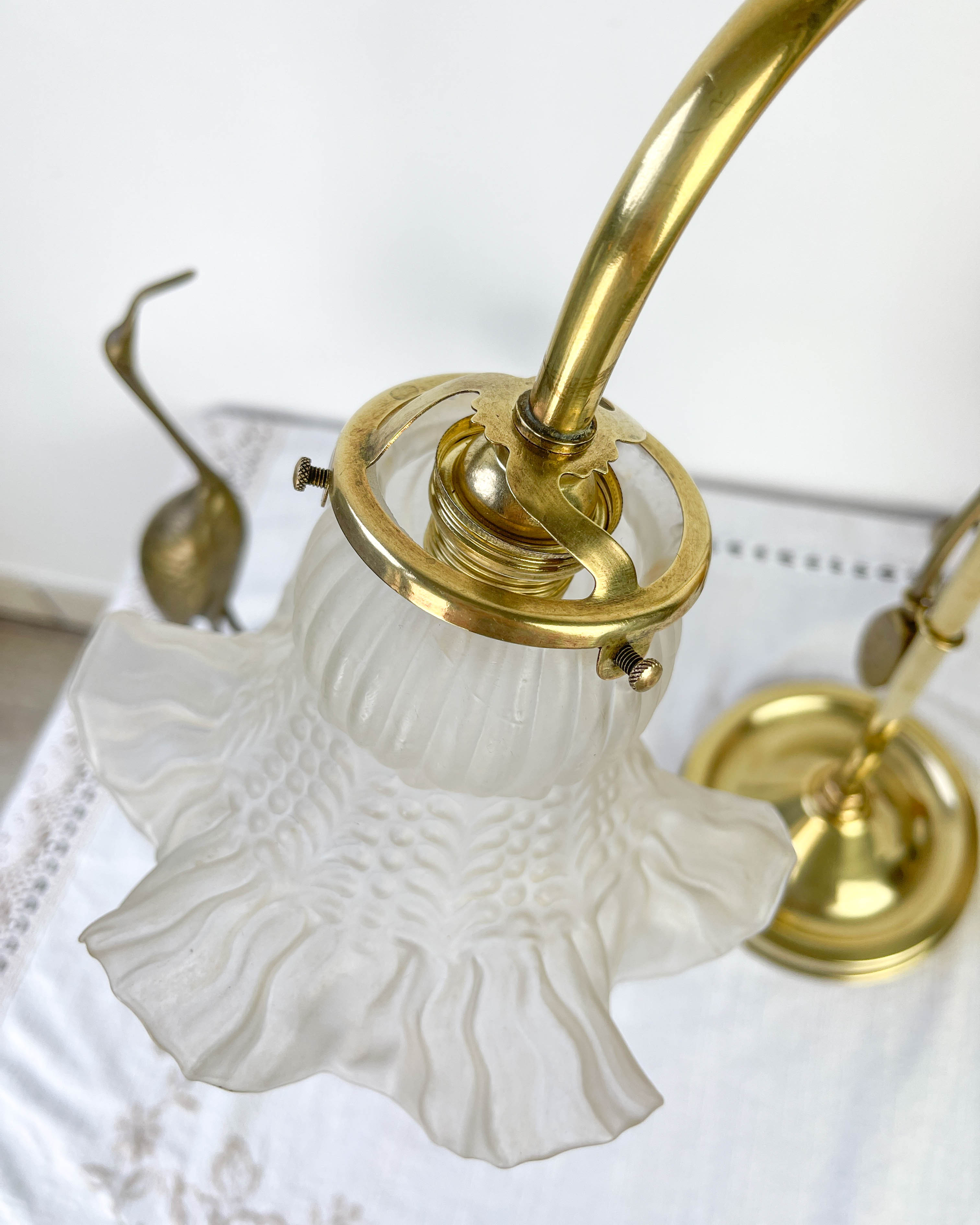 Articulated desk lamp Swan neck Art Deco Year 20 30