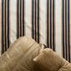Tapis Killim 100% coton rayé beige / noir / orange