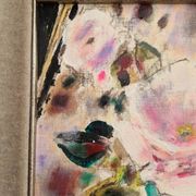 Gabriel Deschamps (1919-2011) Oil on canvas - The rose - 1960