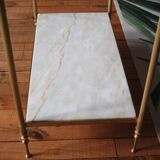 Marble and brass console/shelf