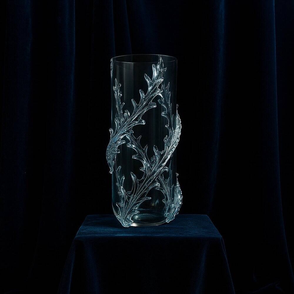 Rare monumental Piumato vase by Barovier & Toso, 1940s