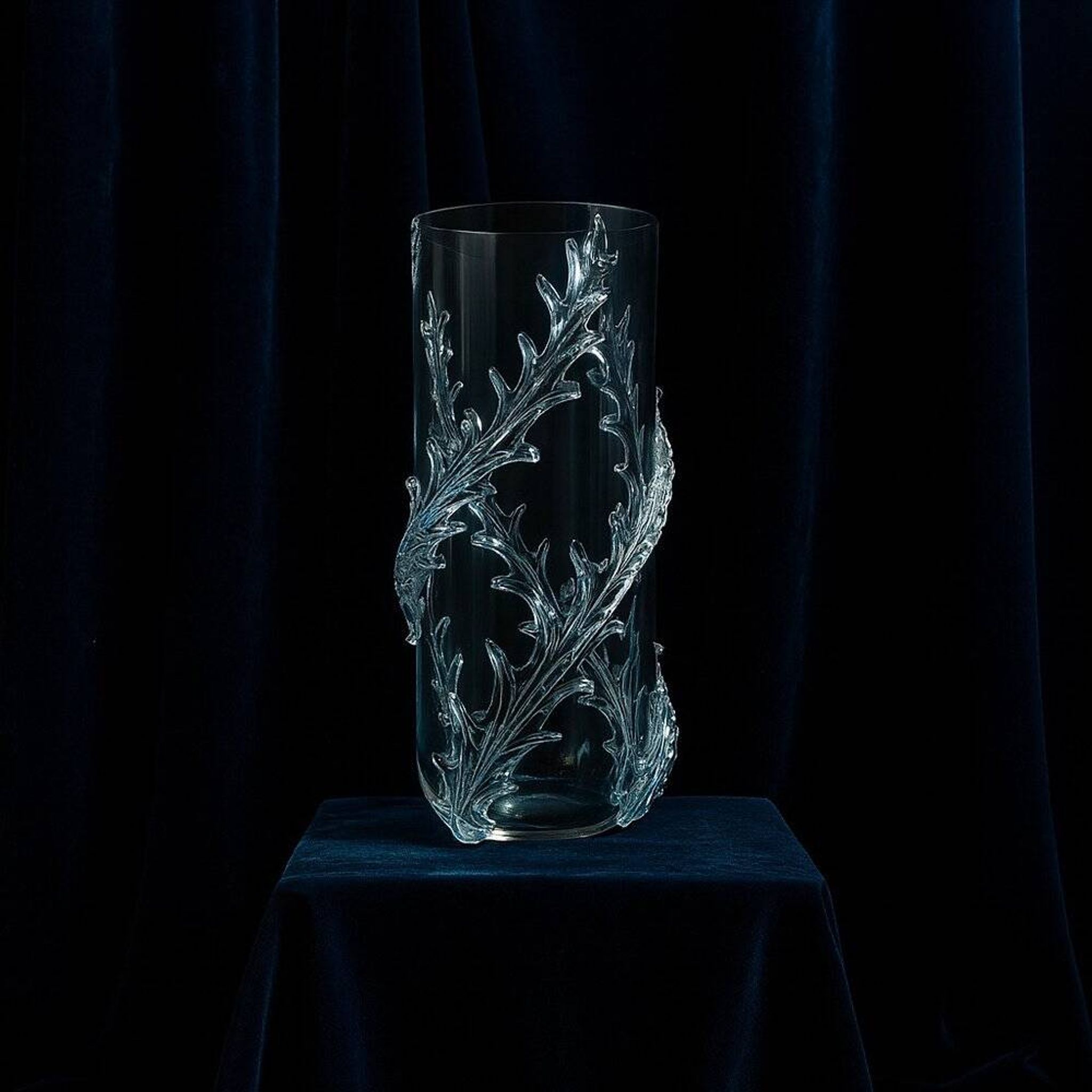 Rare monumental Piumato vase by Barovier & Toso, 1940s