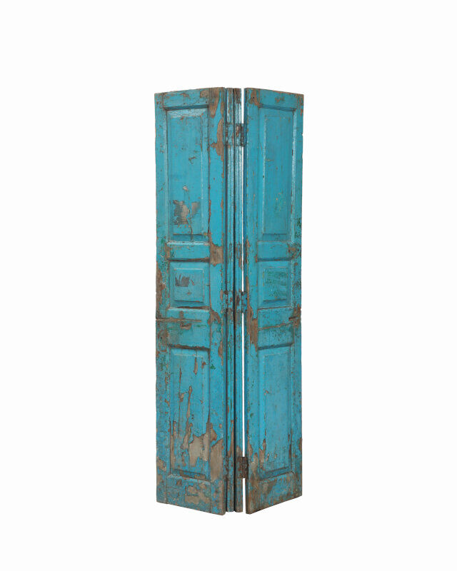 Blue screen patina of origin old teck india