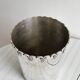 Antique champagne bucket in shiny silver metal
