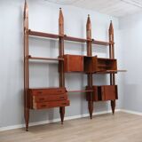 Mid century Italian design teak bookcase 1950s