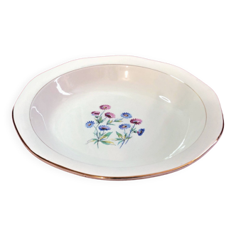 Grand plat creux porcelaine opaque Modèle Christine Digoin Sarreguemines 31 cm