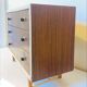 Children's commode, doll or mastery from the 1960s mahogany veneer.