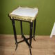 Napoleon III side table with marble top and openwork gallery.