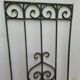 Wrought iron door grille