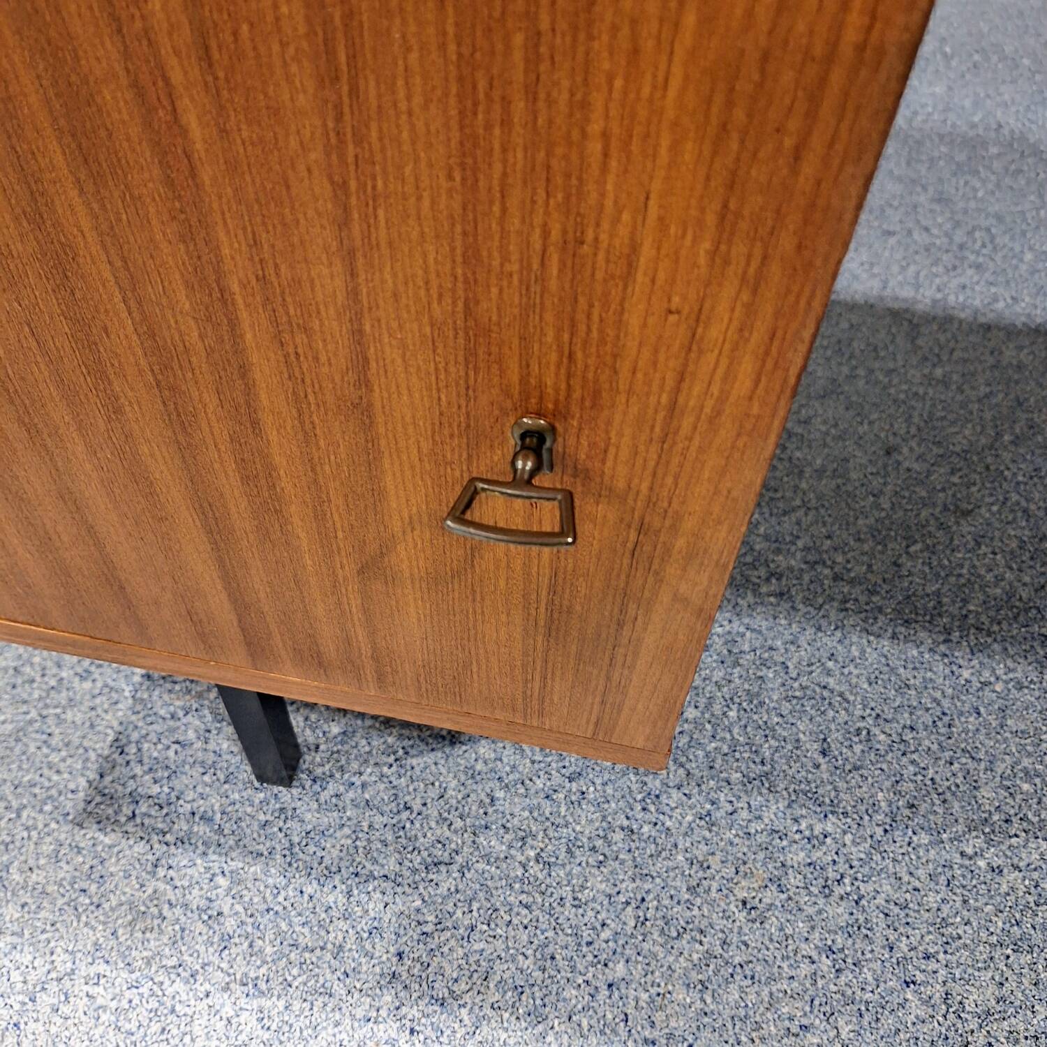 Vintage teak veneer desk from the 1960s