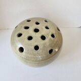 Ceramic flower vase signed GB (diameter 20cm)