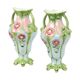 French Art Nouveau Majolica Earthenware Vases ca. 1900