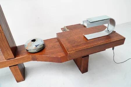 Christophe Gevers, Lampe de table en acier galvanisé