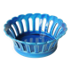 Blue openwork ceramic fruit bowl DLG from Bourg-Joly Malicorne