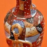 Satsuma Vase with Neck Japanese Ceramic