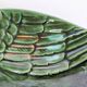 Vintage green ceramic duck dish, pocket tray or soap holder.