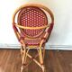 Rattan bistro chair and braiding