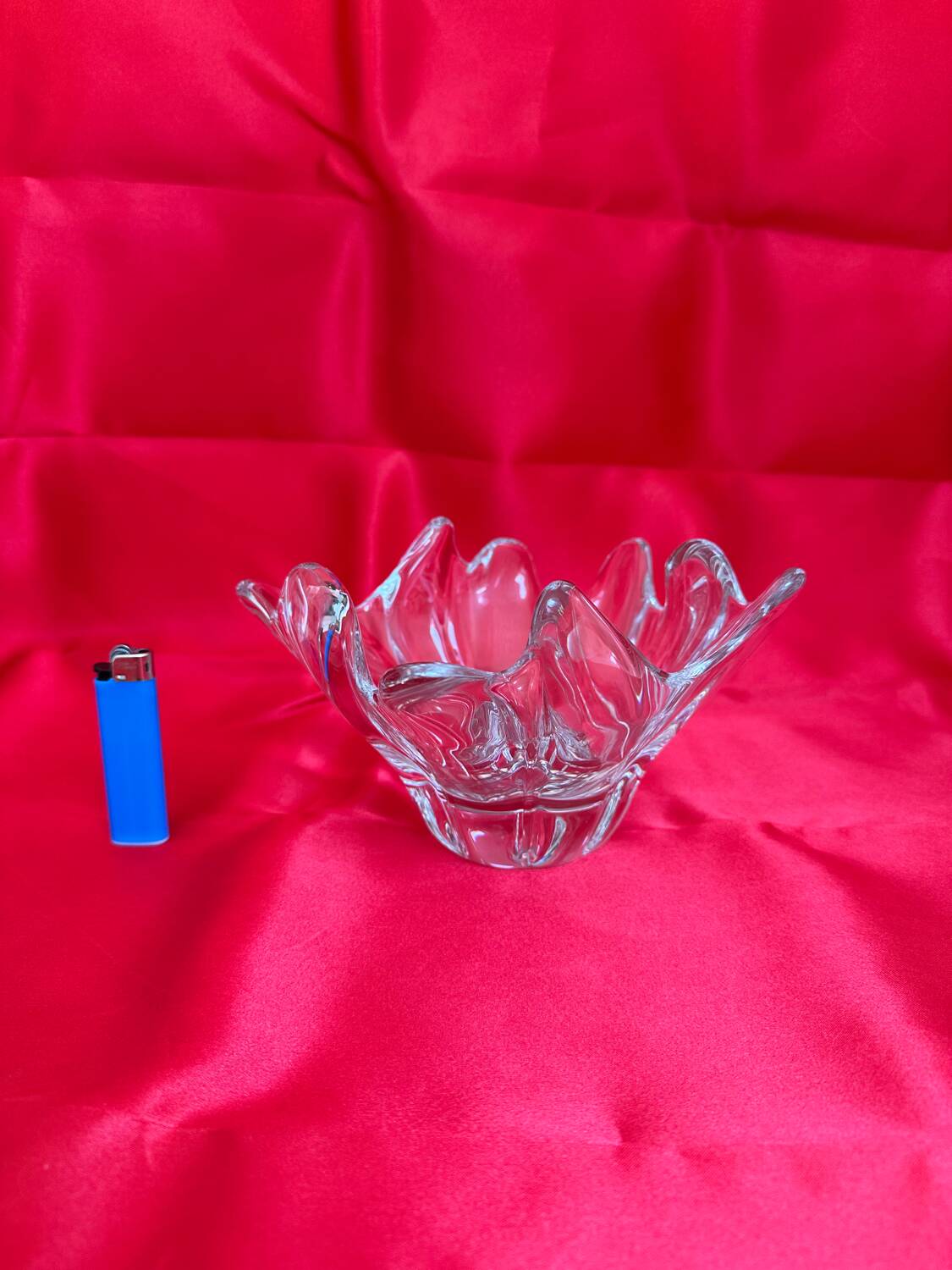 DAUM pocket emptier - Antique crystal