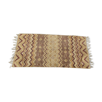 Tapis beige et marron, 125 x 65 cm