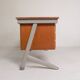 Industrial desk with 2 drawer units, 1960s.