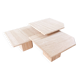 Travertine nesting tables, Italy, 1970s.