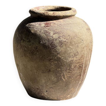 Vase de Borneo en terre cuite brun (1) H35 D23