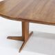 Vintage Danish large round extendable dining table 1960s XL
