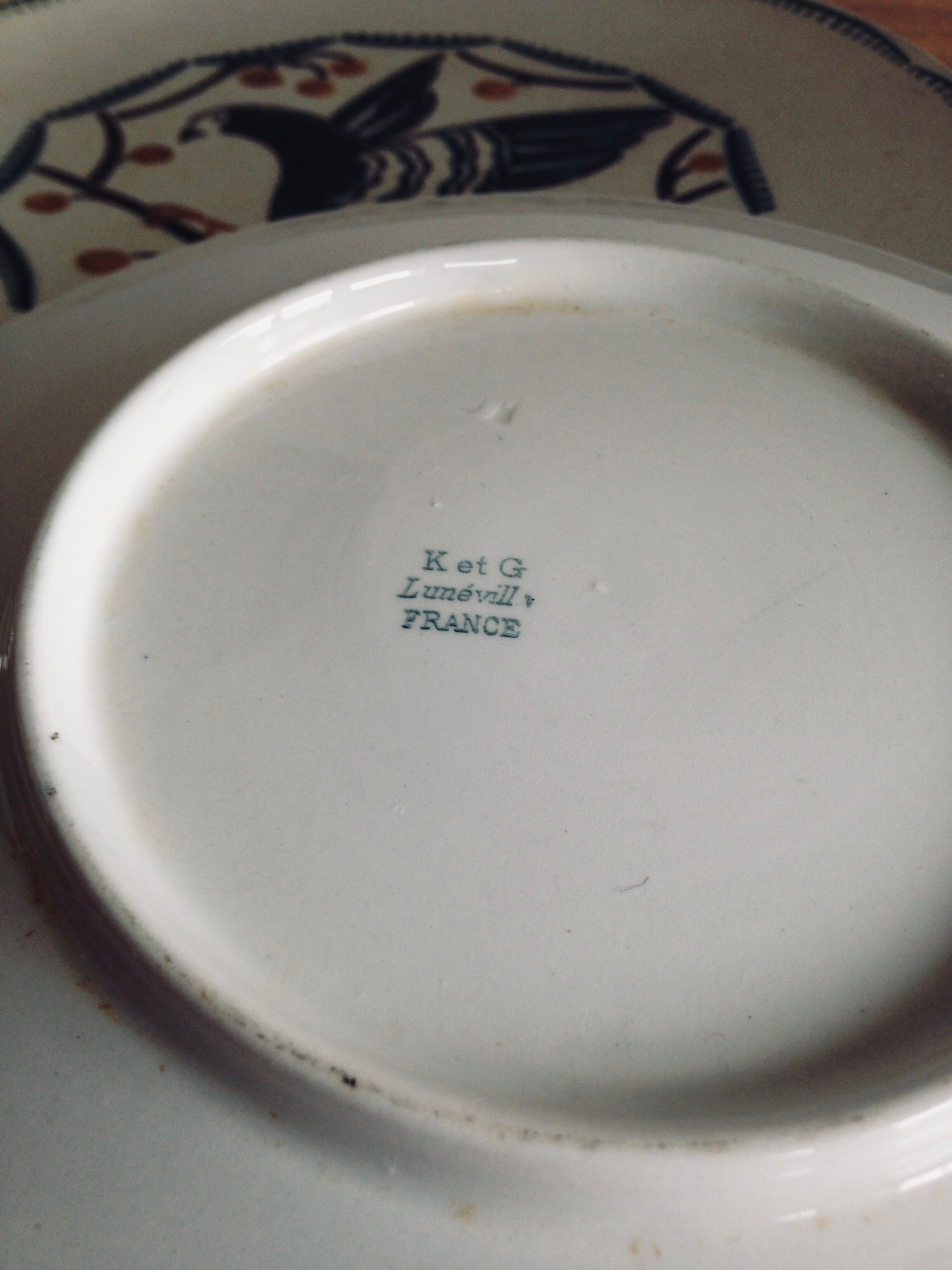 Service to dessert Lunéville by Geo Condé 1930