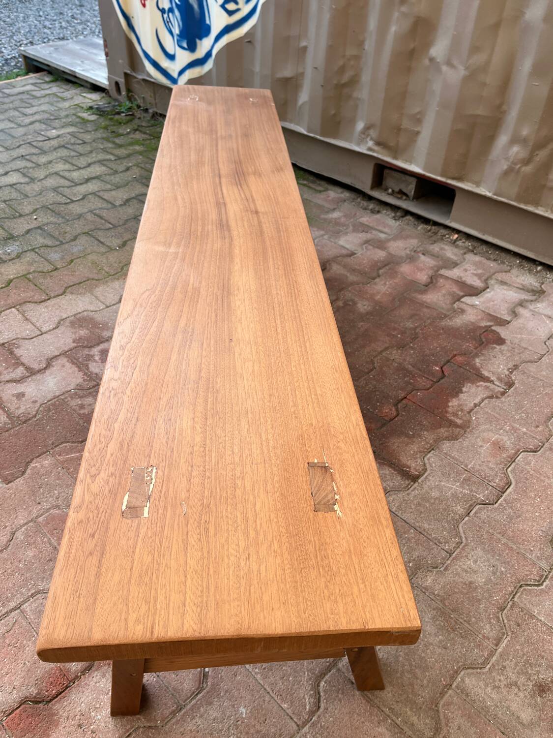 Wooden bench