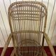 Pair of vintage rattan armchairs, Italy 1950