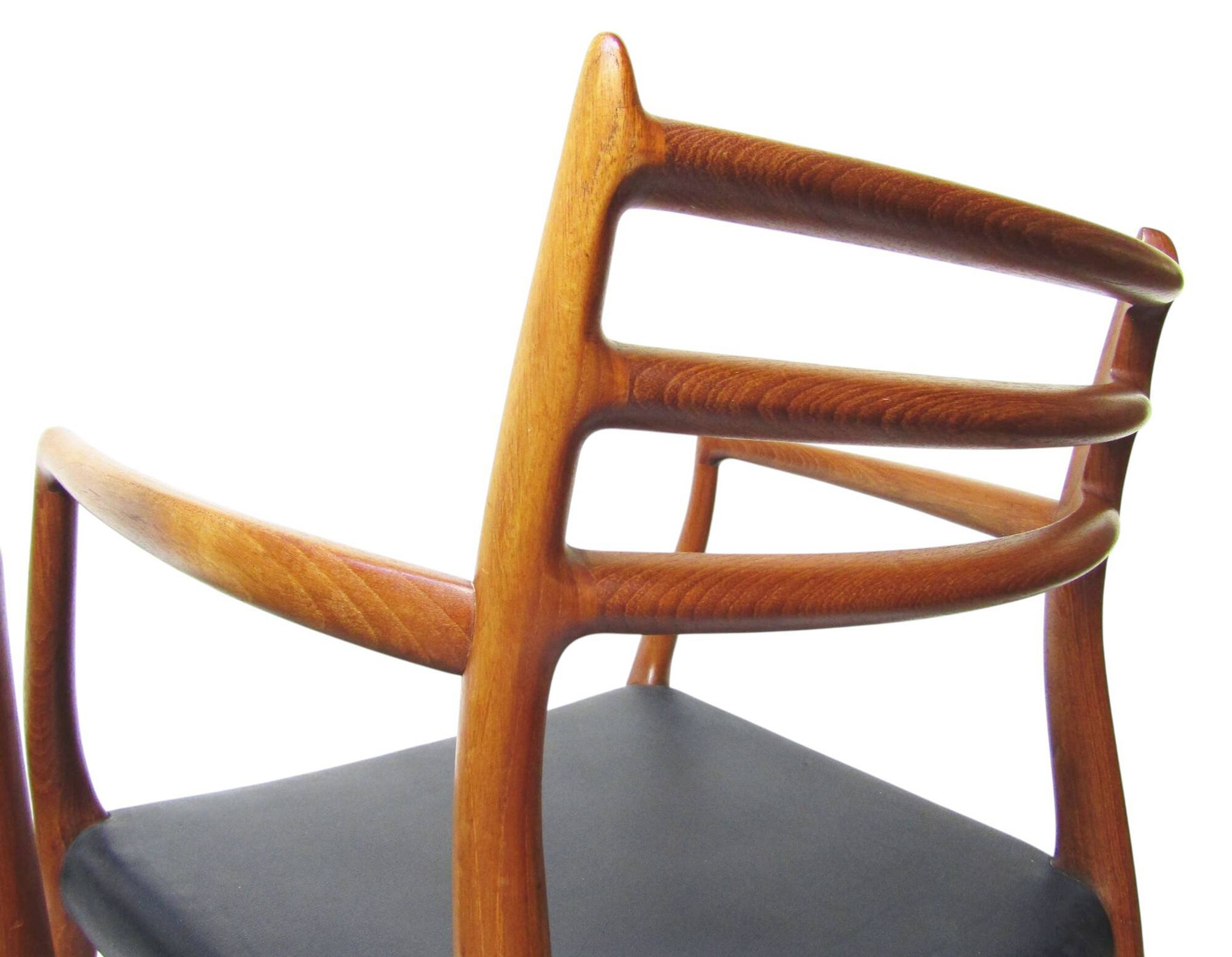 Set of Four 1950s Danish Model 62 and Model 78 Dining Chairs by Niels Molle