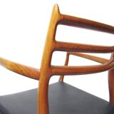 Set of Four 1950s Danish Model 62 and Model 78 Dining Chairs by Niels Molle