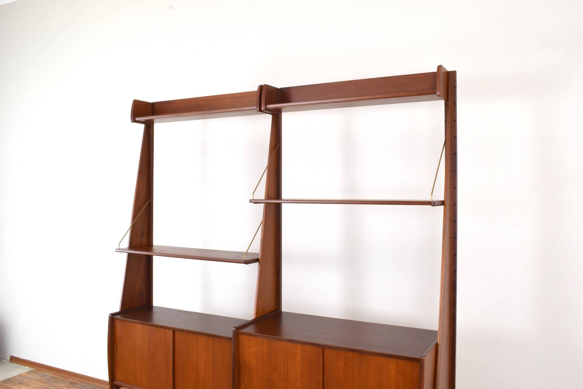 Mid-Century Teak Wall Unit „Panto” from Einar Raknes & Sønner Møbelfabrikk A/S, 1970s, Set of 2.