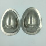 Lot de 2 moules à chocolat en forme de demi-oeuf