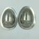 Set of 2 chocolate pans in the shape of half egg