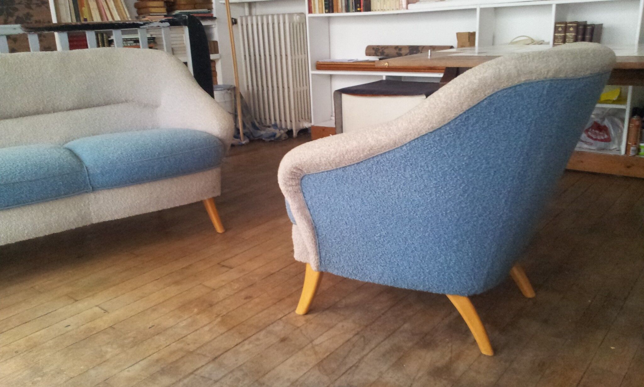 Sofa Danish 50s with his wheelchair