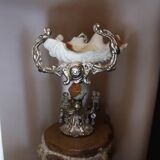Napoleon III shell stoup in bronze and onyx