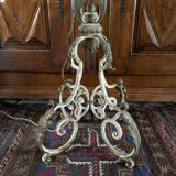 Wrought iron floor lamp