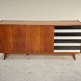 Black and white U 460 sideboard by Jiri Jiroutek for Interier Praha 1960
