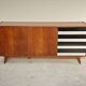 Enfilade U 460 noir et blanc par Jiri Jiroutek pour Interier Praha 1960