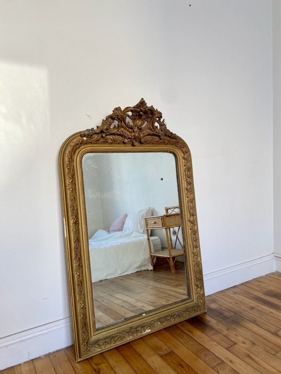 Old gilded mirror 118cm x79cm
