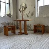 Les Arcs stools and table  1960