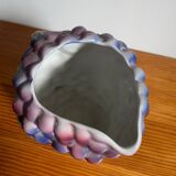 Italian barbotine grape pitcher