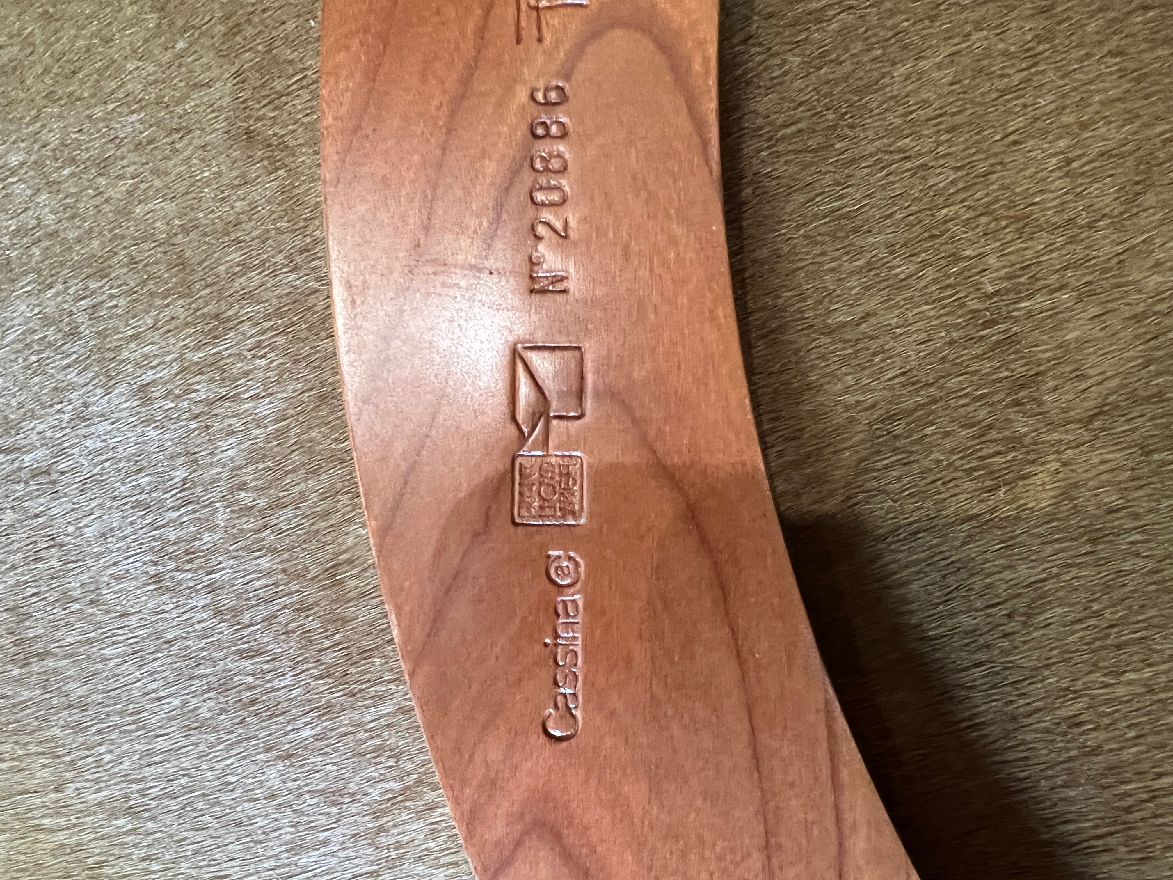 Pair of armchairs by Frank Lloyd Wright, Cassina edition