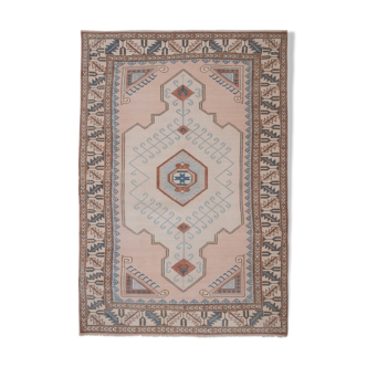 Anatolian Oushak Kars handwoven pastel color ushak area rug  148 x 218 cm