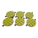 6 plates for 12 snails The Burgundy diam 18 cm
