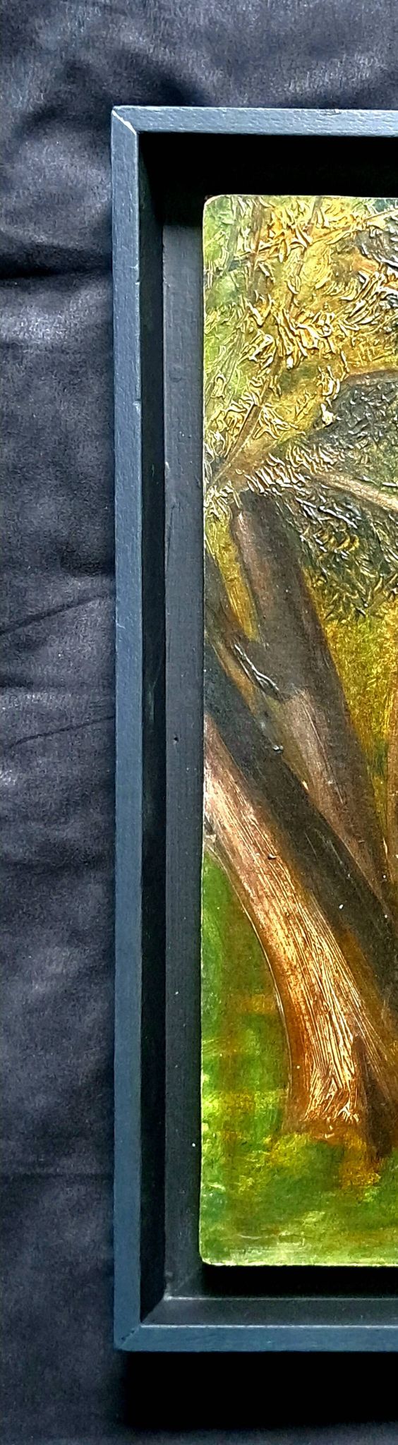 Tableau post-impressionniste de jean piaubert, huile sur carton 1940