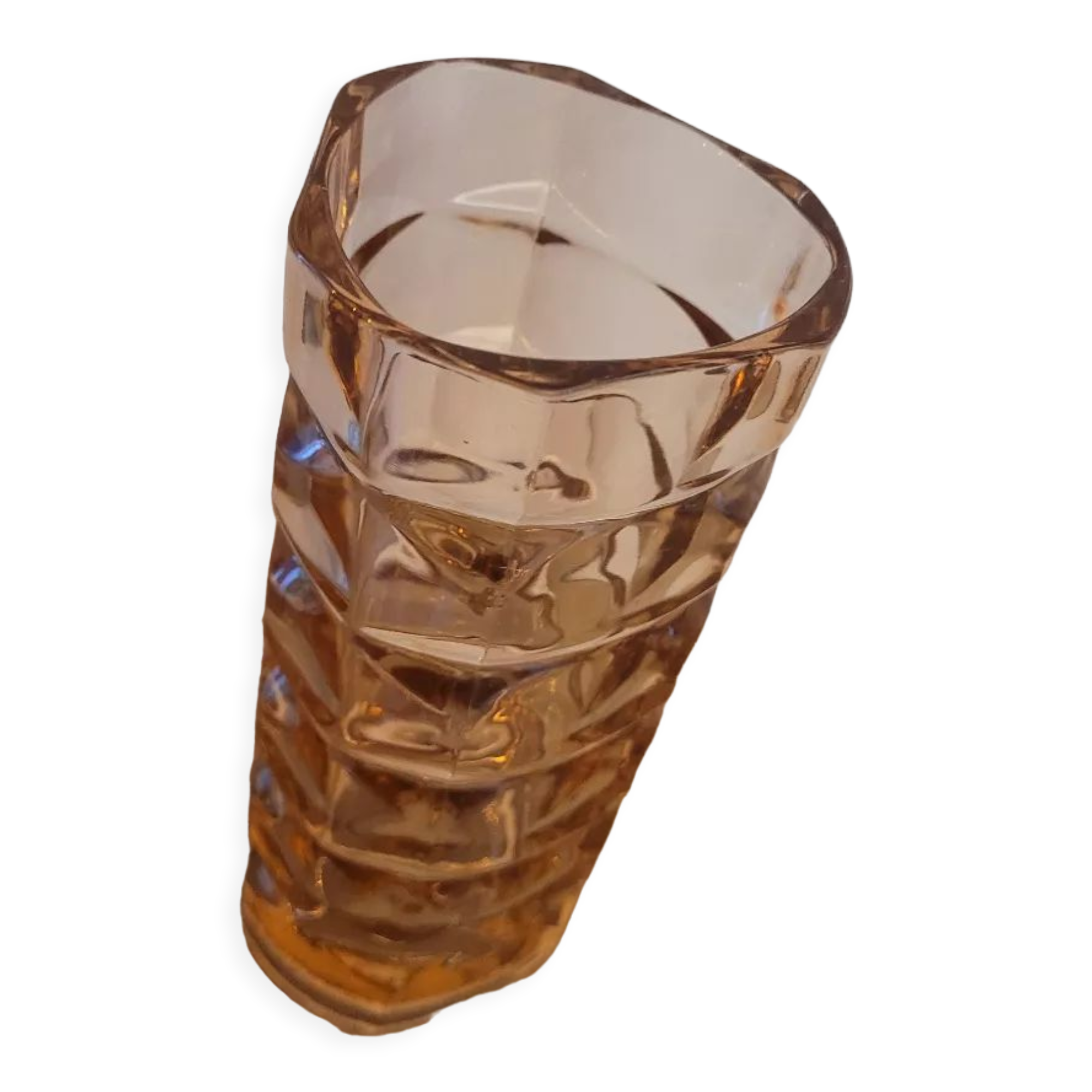 Vase ambré années 60