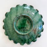 Assiette décorative émaillée Verte "Tito"